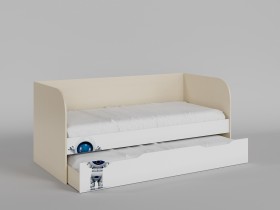Диван-кровать Санни (Белый/корпус Клен) в Орле - oryol.katalogmebeli.com | фото