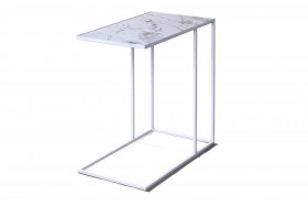 Журнальный столик Stone 018 (Прямоугольный) Металл/Керамика 500 Белый в Орле - oryol.katalogmebeli.com | фото