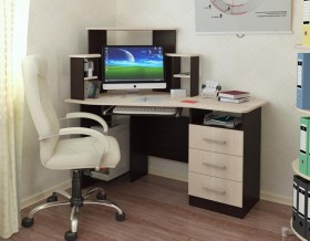 Компьютерный стол Каспер (венге/лоредо) в Орле - oryol.katalogmebeli.com | фото