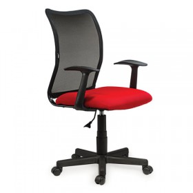 Кресло BRABIX Spring MG-307 (красно-черный) в Орле - oryol.katalogmebeli.com | фото 4