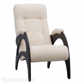Кресло для отдыха Неаполь Модель 9 без лозы (Венге-эмаль/Ткань Ваниль Verona Vanilla) в Орле - oryol.katalogmebeli.com | фото