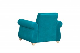 Кресло для отдыха "Порто" (велюр киви бирюза / микровельвет крем) в Орле - oryol.katalogmebeli.com | фото 4