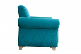 Кресло для отдыха "Порто" (велюр киви бирюза / микровельвет крем) в Орле - oryol.katalogmebeli.com | фото 6