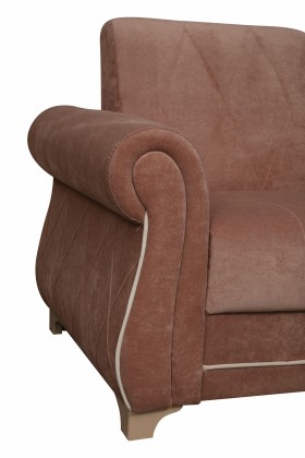 Кресло для отдыха "Порто" (велюр киви корица / микровельвет крем) в Орле - oryol.katalogmebeli.com | фото 3