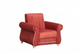 Кресло для отдыха "Порто" (микровелюр Гавайи бордо / микровельвет крем)/осн. в Орле - oryol.katalogmebeli.com | фото
