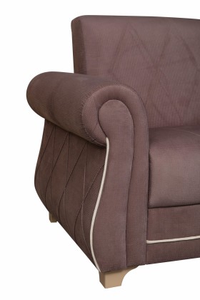 Кресло для отдыха "Порто" (велюр текстура лиловый / микровельвет крем)/осн. в Орле - oryol.katalogmebeli.com | фото 6