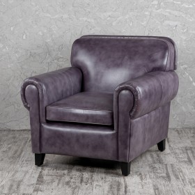 Кресло кожаное Элегант (Фиолетовый) в Орле - oryol.katalogmebeli.com | фото