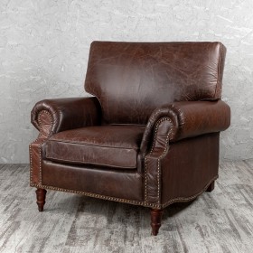 Кресло кожаное Лофт Аристократ (ширина 1100 мм) в Орле - oryol.katalogmebeli.com | фото