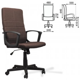 Кресло офисное BRABIX Focus EX-518 (коричневый) в Орле - oryol.katalogmebeli.com | фото