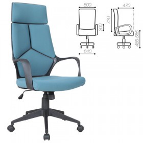 Кресло офисное BRABIX Prime EX-515 (голубая ткань) в Орле - oryol.katalogmebeli.com | фото