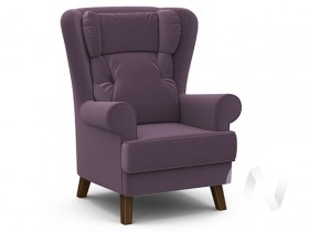 Кресло отдыха Комфорт-2 (орех лак/ULTRA PLUM) в Орле - oryol.katalogmebeli.com | фото