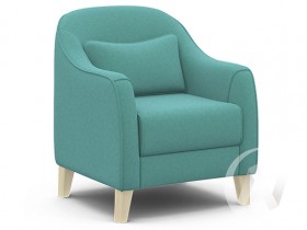 Кресло отдыха Комфорт-4 (бесцветный лак/CANDY AQUVAMARINE) в Орле - oryol.katalogmebeli.com | фото