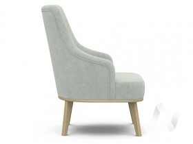 Кресло отдыха Комфорт-5 высокая спинка (бесцветный лак/FRESCA BRILLIANT) в Орле - oryol.katalogmebeli.com | фото 2