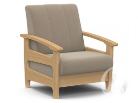 Кресло для отдыха Омега (бук лак/CATANIA LATTE) в Орле - oryol.katalogmebeli.com | фото