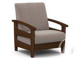 Кресло для отдыха Омега (орех лак/CATANIA COCOA) в Орле - oryol.katalogmebeli.com | фото