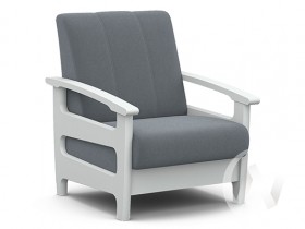 Кресло для отдыха Омега (снег лак/CATANIA SILVER) в Орле - oryol.katalogmebeli.com | фото 1
