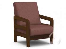 Кресло отдыха Вега-34 (орех лак/UNO BERRY) в Орле - oryol.katalogmebeli.com | фото 1