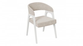 Кресло «Техас 1» (Белый матовый/Микровелюр Jercy Cream №208) в Орле - oryol.katalogmebeli.com | фото