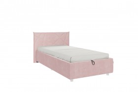 Кровать 0.9 Бест (Нежно-розовый велюр/под-мех) в Орле - oryol.katalogmebeli.com | фото