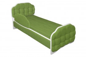 Кровать 160 Атлет 76 Зелёный (мягкий бортик) в Орле - oryol.katalogmebeli.com | фото