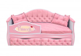 Кровать 160 серии Иллюзия 2 ящика 15 Бледно-розовый (подушки) в Орле - oryol.katalogmebeli.com | фото