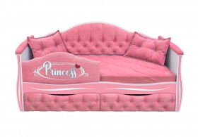 Кровать 160 серии Иллюзия 2 ящика 36 Розовый (мягкий бортик/подушки) в Орле - oryol.katalogmebeli.com | фото