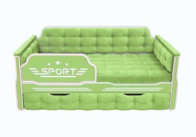 Кровать 170 серии Спорт 1 ящик 81 Фисташка (мягкие боковые накладки) в Орле - oryol.katalogmebeli.com | фото