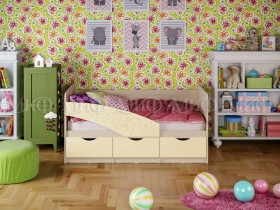 Кровать Бабочки 2,0м (Ваниль матовый) в Орле - oryol.katalogmebeli.com | фото 1