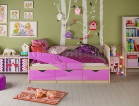 Кровать детская 1,6м Дельфин (Сиреневый металлик) в Орле - oryol.katalogmebeli.com | фото