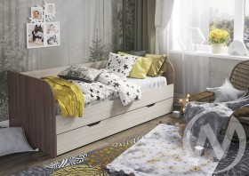 Кровать детская Балли 2-х уровневая (шимо темный/шимо светлый) в Орле - oryol.katalogmebeli.com | фото