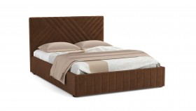 Кровать Гамма ш. 1400 (с основанием для хранения) (велюр тенерифе шоколад) в Орле - oryol.katalogmebeli.com | фото