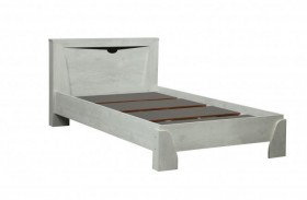 Кровать одинарная 33.07 с настилом "Лючия" (ш. 900)/(бетон пайн белый / венге / белый) в Орле - oryol.katalogmebeli.com | фото