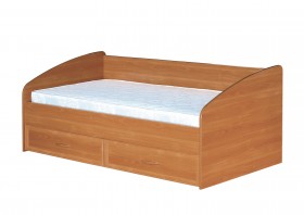Кровать с ящиками с задней спинкой 900-1 без матраса Вишня Оксфорд в Орле - oryol.katalogmebeli.com | фото