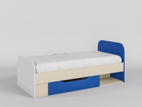 Кровать Скай 1650х750 (Синий/Белый/корпус Клен) в Орле - oryol.katalogmebeli.com | фото
