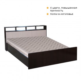 Кровать ТРОЯ 1200 Венге-Дуб бел. в Орле - oryol.katalogmebeli.com | фото