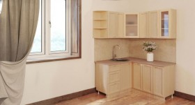 Угловая кухня Рамочная 1500х1400 мм (Беленый дуб) в Орле - oryol.katalogmebeli.com | фото 3
