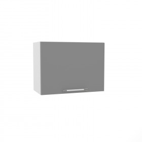 Квадро ВПГ 600 шкаф верхний горизонтальный высокий (Ваниль кожа/корпус Серый) в Орле - oryol.katalogmebeli.com | фото