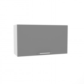 Квадро ВПГ 800 шкаф верхний горизонтальный высокий (Ваниль кожа/корпус Серый) в Орле - oryol.katalogmebeli.com | фото