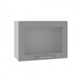 Квадро ВПГС 600 шкаф верхний горизонтальный со стеклом высокий (Лунный свет/корпус Серый) в Орле - oryol.katalogmebeli.com | фото