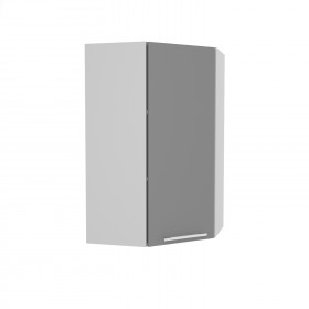 Квадро ВПУ 550 шкаф верхний угловой высокий (Железо/корпус Серый) в Орле - oryol.katalogmebeli.com | фото