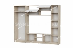 Мебель для гостиной МГС 3 Исполнение 1 Дуб Сонома / Белый в Орле - oryol.katalogmebeli.com | фото 3