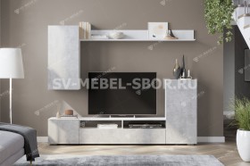 Мебель для гостиной МГС 4 (Белый/Цемент светлый) в Орле - oryol.katalogmebeli.com | фото 1