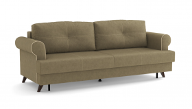 Оливер / диван - кровать 3-х местн. (еврокнижка) (велюр велутто коричневый 23 в Орле - oryol.katalogmebeli.com | фото