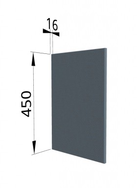 Панель торцевая (для шкафа горизонтального высокого) ВПГ Квадро (Лунный свет) в Орле - oryol.katalogmebeli.com | фото