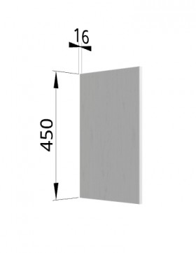 Панель торцевая (для шкафа горизонтального высокого) ВПГ Ройс (Графит софт) в Орле - oryol.katalogmebeli.com | фото