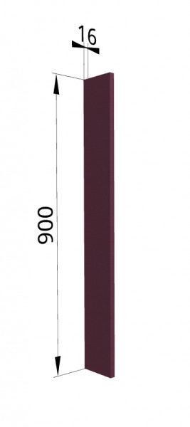 Панель торцевая ВПТ 400 Квадро (для шкафа торцевого верхнего) Виноград в Орле - oryol.katalogmebeli.com | фото