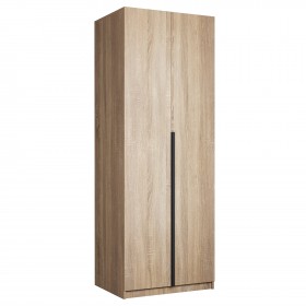 Шкаф 2-х дверный Локер "гармошка" Дуб Сонома (штанга) в Орле - oryol.katalogmebeli.com | фото