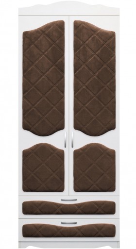 Шкаф 2-х створчатый с ящиками серии Иллюзия 08 Шоколад в Орле - oryol.katalogmebeli.com | фото
