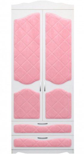 Шкаф 2-х створчатый с ящиками серии Иллюзия 36 Светло-розовый в Орле - oryol.katalogmebeli.com | фото