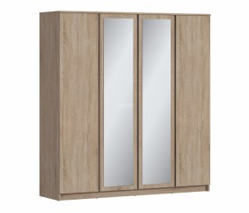 Веста СБ-3082 Шкаф 4х дверный с зеркалами Дуб Сонома в Орле - oryol.katalogmebeli.com | фото